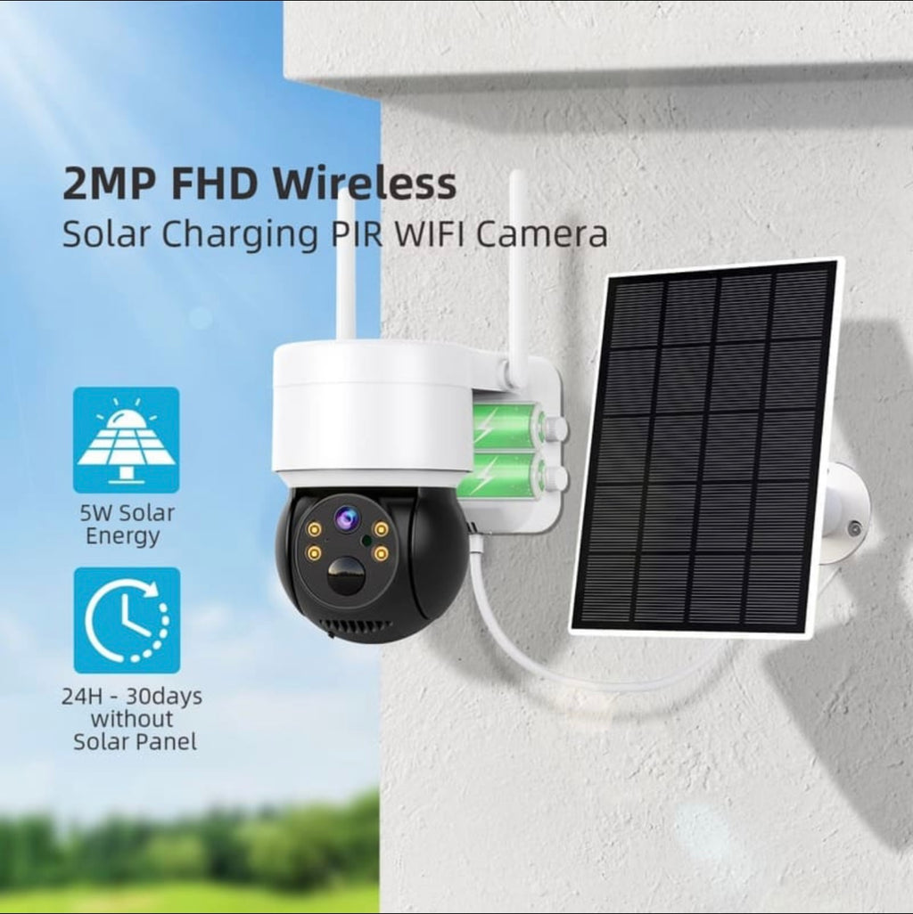 Cámara de Seguridad Solar WiFi 1080P – HD