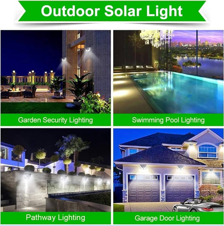 Lámpara Solar de Pared con Sensor de Movimiento – 1,800 lumens, LED Súper Brillante