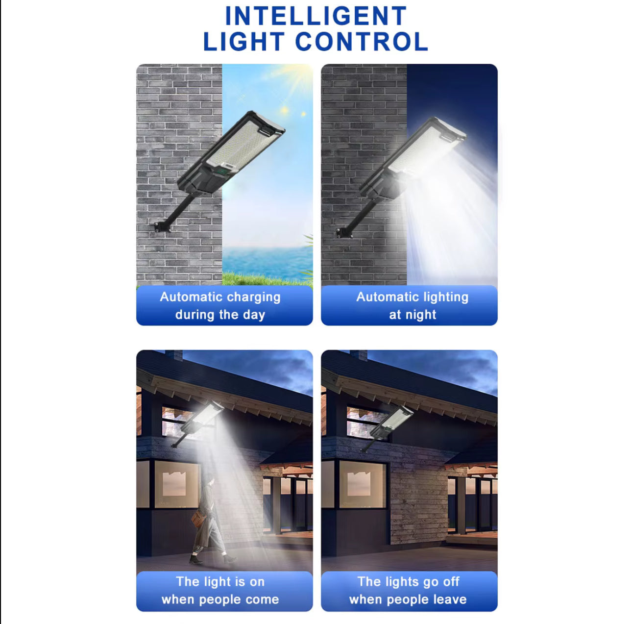 Foco Solar LED 500W | 55,000 lúmenes