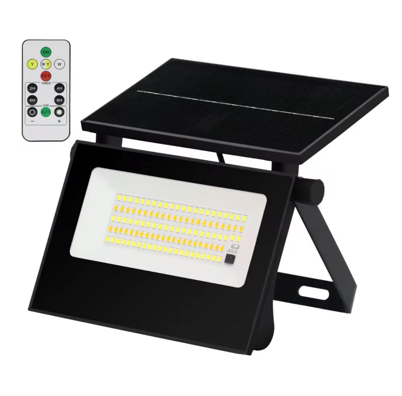 Lámpara Solar de Pared 30W – 3 Colores, Sensor + Control Remoto