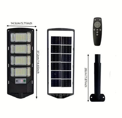 Foco Solar LED 80W con Sensor – lámpara solar exterior resistente al agua | LED Solar Puerto RicoFoco Solar LED 300W con Sensor – lámpara solar potente exterior con control remoto | LED So