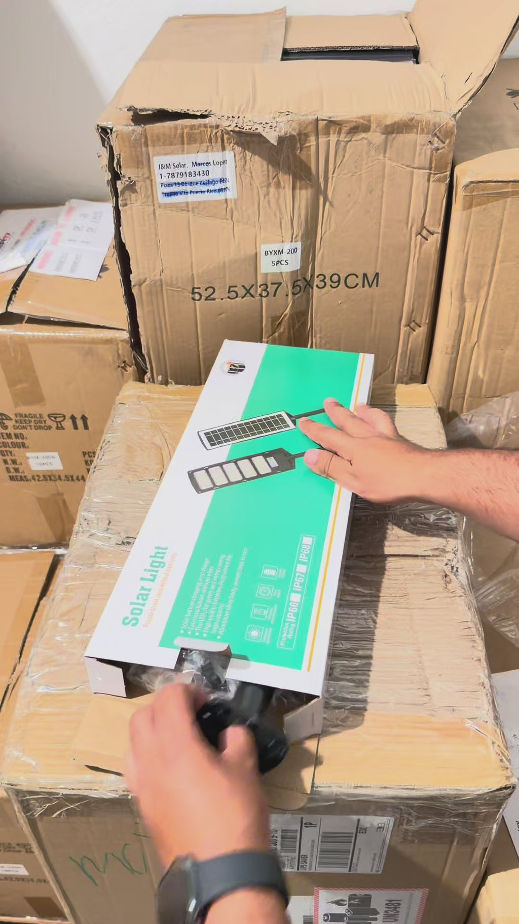 Foco Solar LED 500W - 5.000 lúmenes
